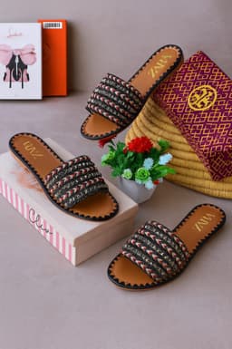 Zara weaving slippers